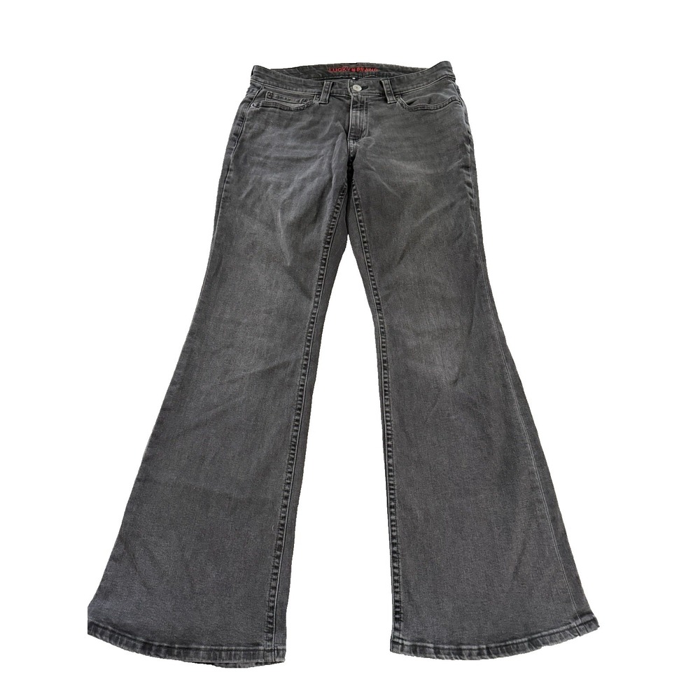 Lucky Brand Black Wash Low Rise Flare Jeans Women's Size 12